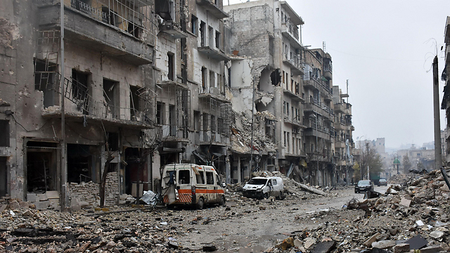 תמונות מחלב, היום. הסוף קרב (צילום: AFP) (צילום: AFP)