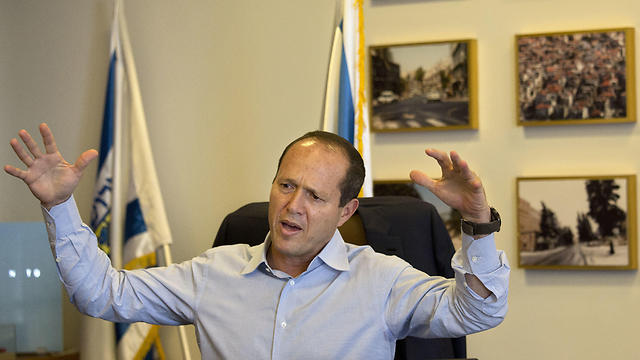 Nir Barkat speaks during an interview with The Associated Press in his Jerusalem office. (Photo: AP)