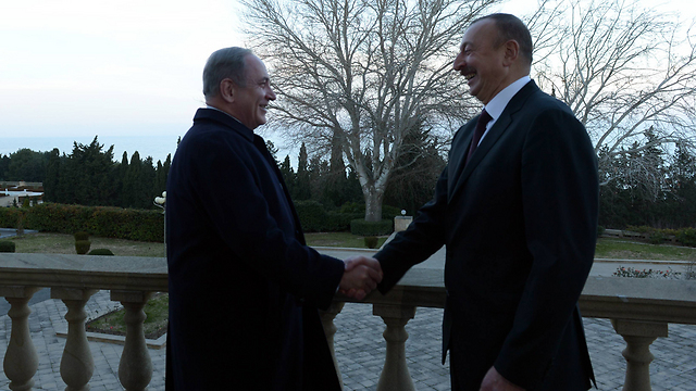 Prime Minister Benjamin Netanyahu and President Ilham Aliyev (Photo: Haim Zach/GPO)