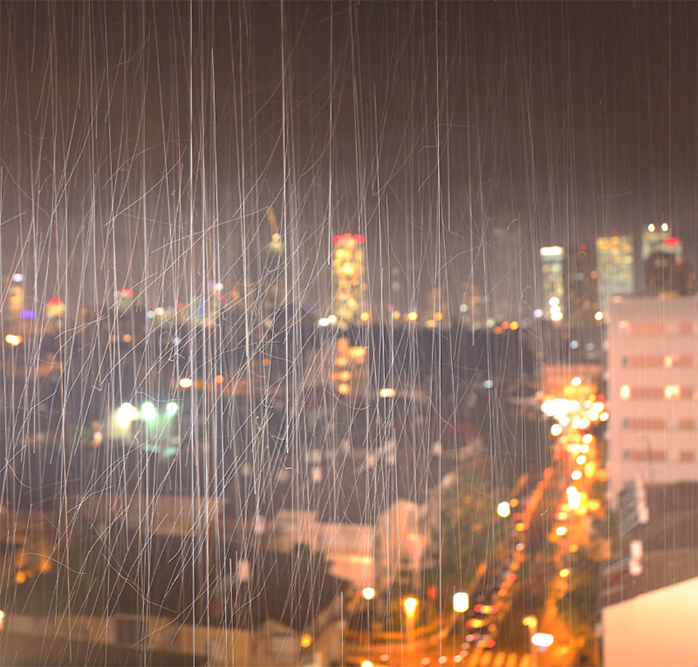 גשם סוער בתל-אביב (צילום: גבע טלמור) (צילום: גבע טלמור)