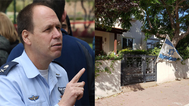 Topolanski, left, and the outside of his home (Photos: Shaul Golan, Barel Efram)