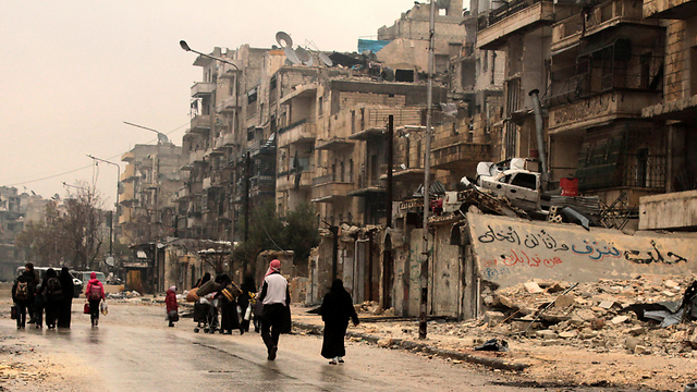 Destruction in Aleppo (Photo: EPA)