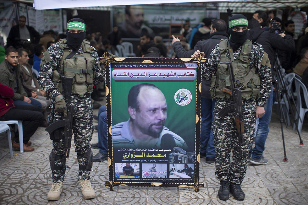 Hamas holds memorial rally for al-Zawahri (Photo: AFP)