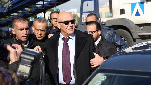 MK Basel Ghattas before being questioned (Photo: Motti Kimchi)
