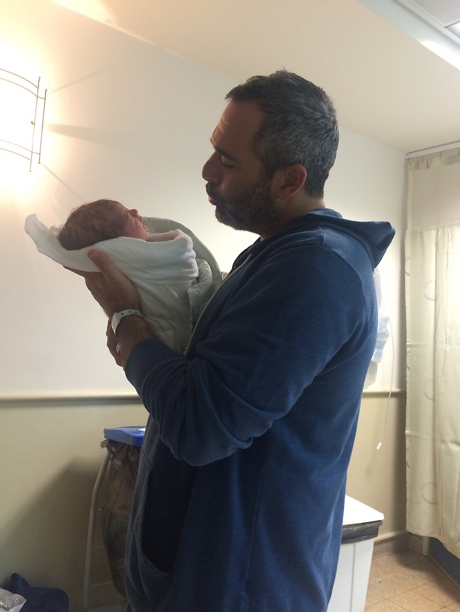 התמונה האהובה על מוריס כהן. עם בתו, הדסה (צילום: צילום פרטי)