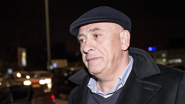 Ghattas arriving at the offices of the police's Lahav 433 investigating unit on Thursday (Photo: Yuval Chen)