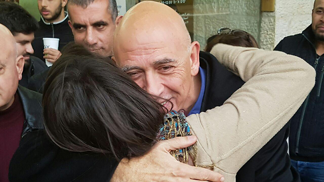 Ghattas after being released from arrest