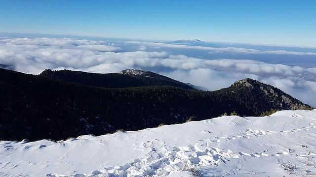 הנוף הבלתי נתפש מהפסגה הגבוהה באתר הסקי ()
