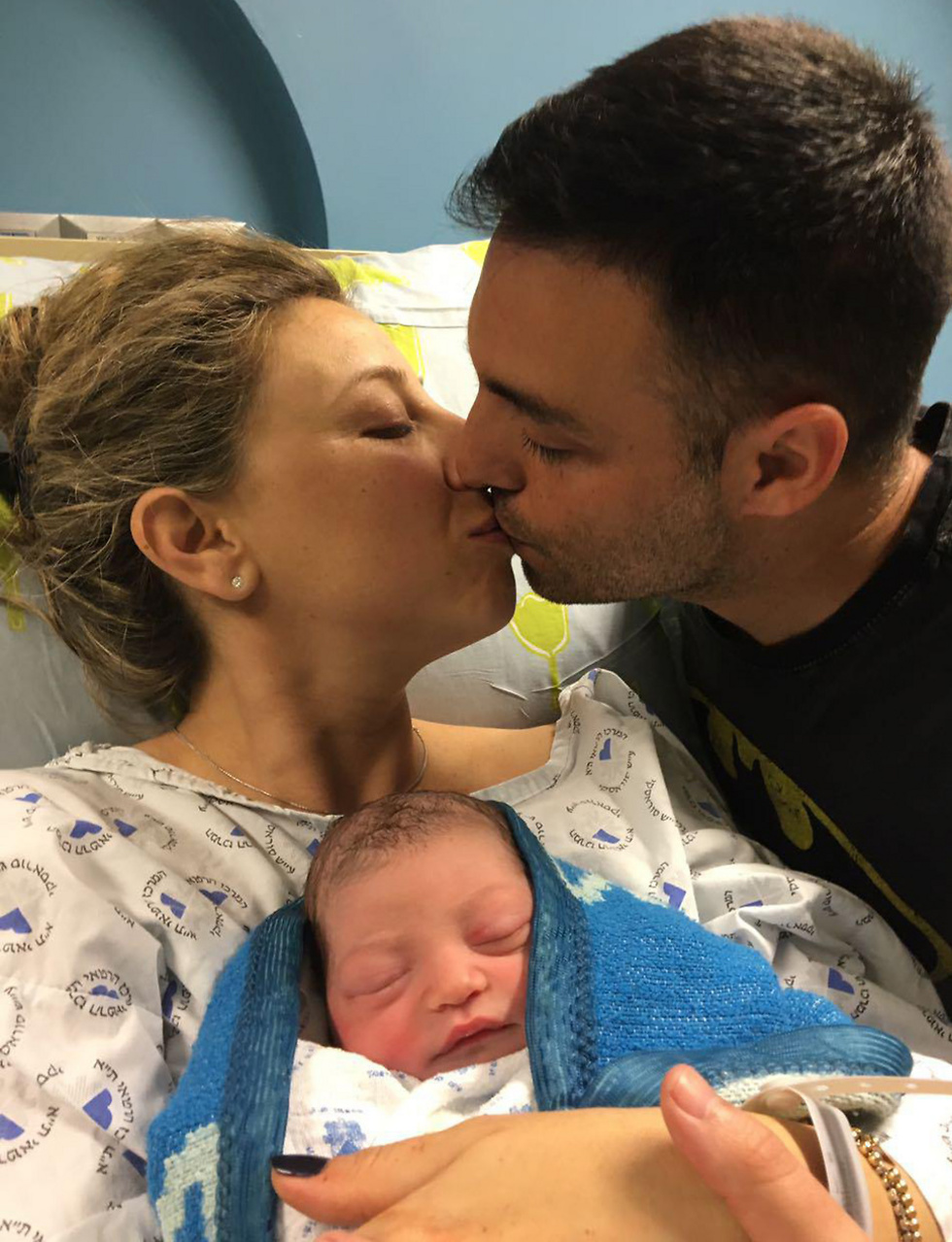 Hilla and Lior Sol welcome their New Year's daughter