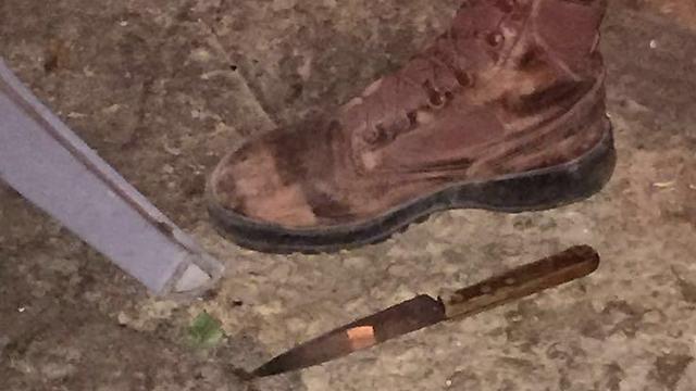Knife terrorist used in attempted stabbing (Photo: IDF Spokesperson's Unit) (Photo: IDF Spokesperson's Unit)
