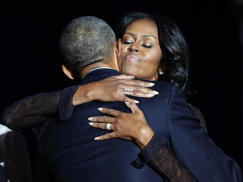 "החברה הכי טובה שלי". ברק ומישל אובמה (צילום: AP) (צילום: AP)