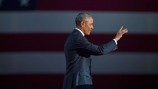 Обама во время прощальной речи в Чикаго. Фото:AFP 