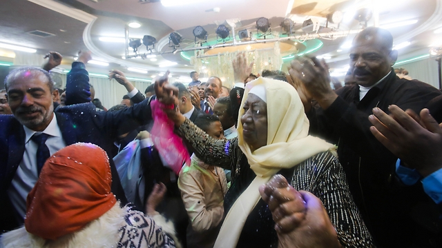 Afro-Palestinians at a wedding in Ramallah (Photo: AP)