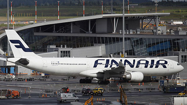 מטוס Finnair הפינלנדית (צילום: gettyimages) (צילום: gettyimages)