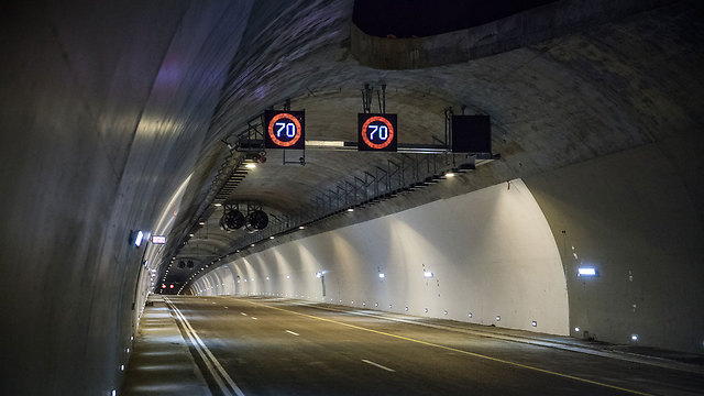 פתיחת המנהרות ביום שישי (צילום: דניאל אליאור) (צילום: דניאל אליאור)