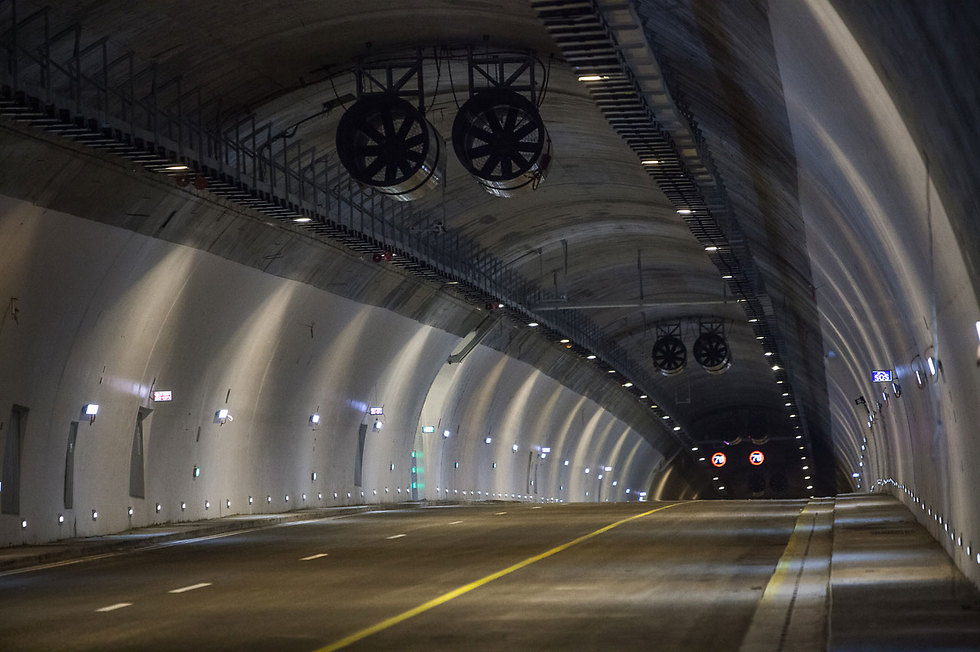המנהרות החדשות נפתחות לתנועה (צילום: דניאל אליאור) (צילום: דניאל אליאור)