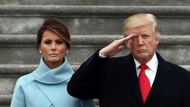 Трамп с супругой на инаугурации. Фото: AFP
