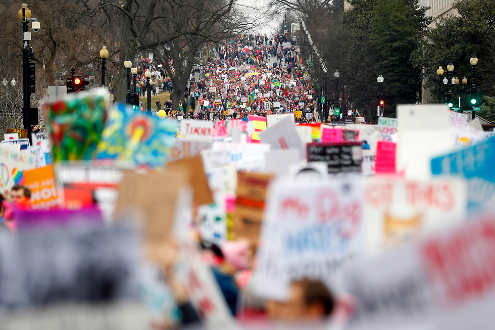 Protest rally in Washington DC (Photo: AP)