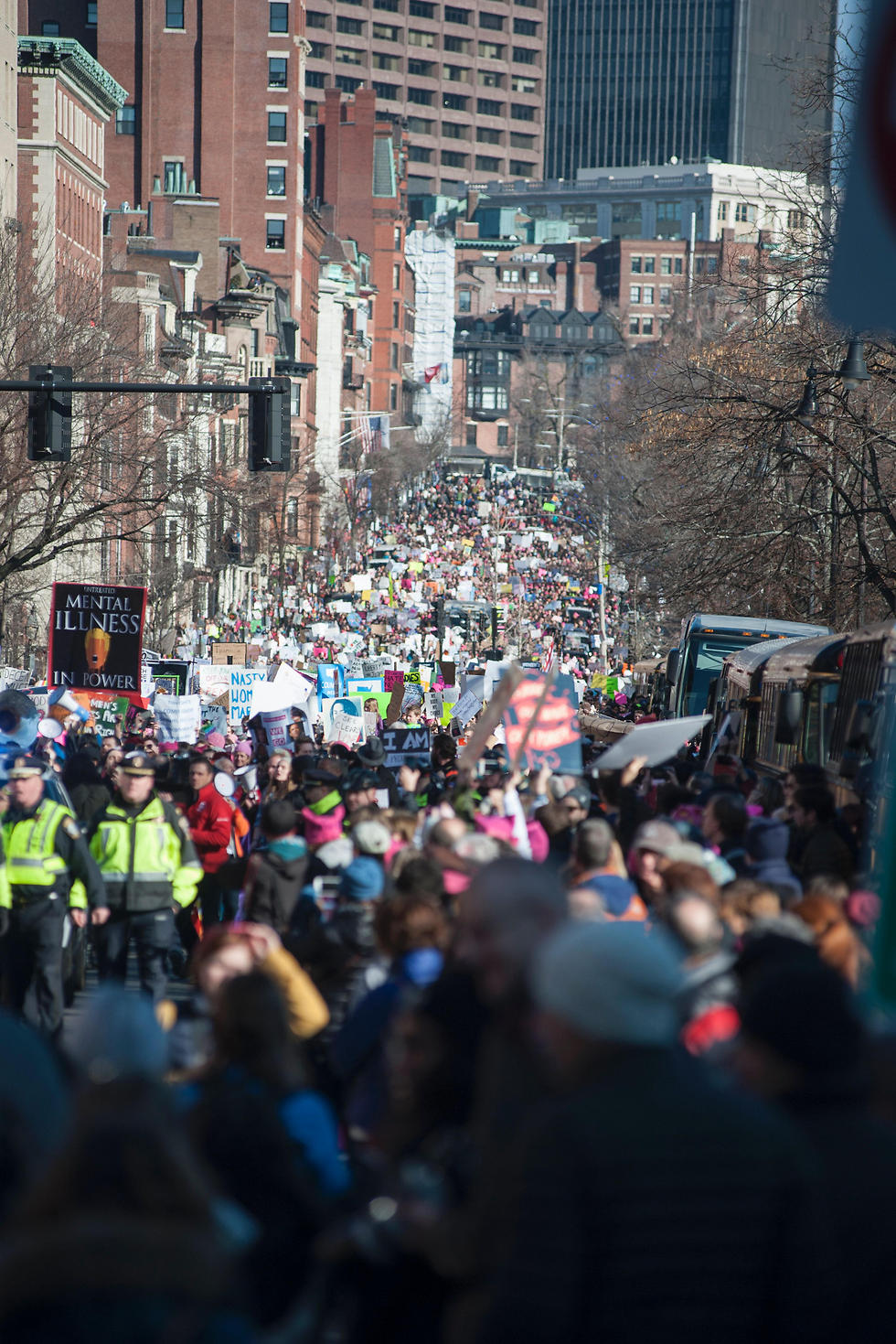 Protest march in Boston (Photo: AFP)
