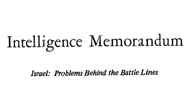 Headline of the secret CIA document from 1972