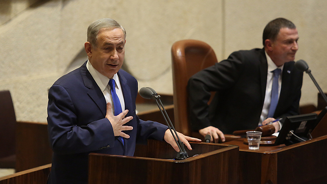 Prime Minister Netanyahu tells Knesset to expect more West Bank construction announcements(Photo: Gil Yohanan) (Photo: Gil Yohanan)