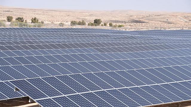The Ramon Airbase solar farm (Photo: IDF Spokesperson)