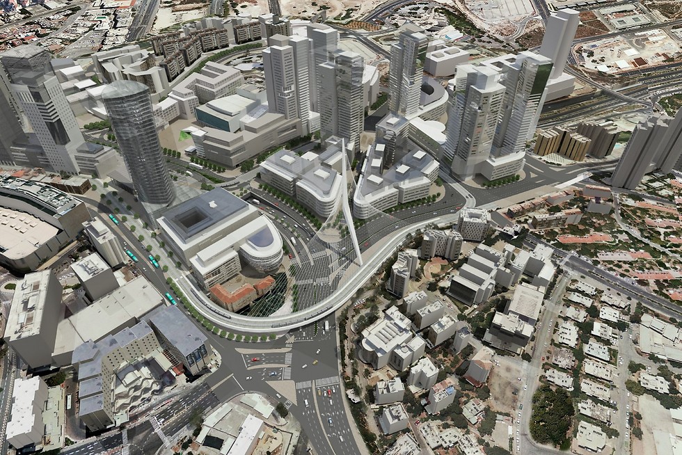 Aerial view of what the new Jerusalem will look like