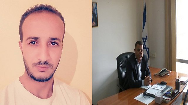 The blogger Merzoug Touati (L) and the diplomat Hassan Kaabia