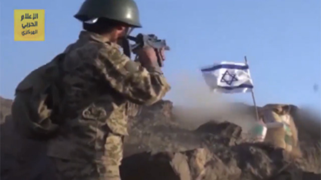 Houthi rebels showing off their marksmanship