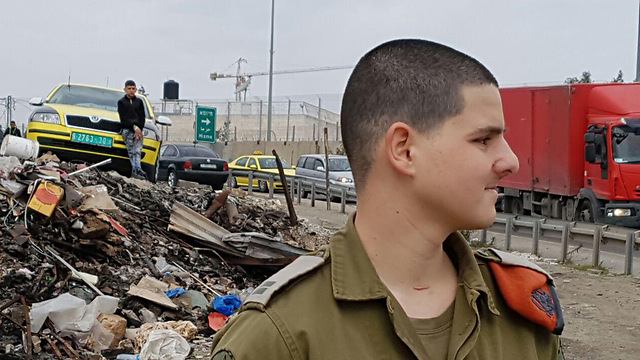 'I'm glad that it was I who was wounded and not the civilians' (Photo: Yoav Zitun)