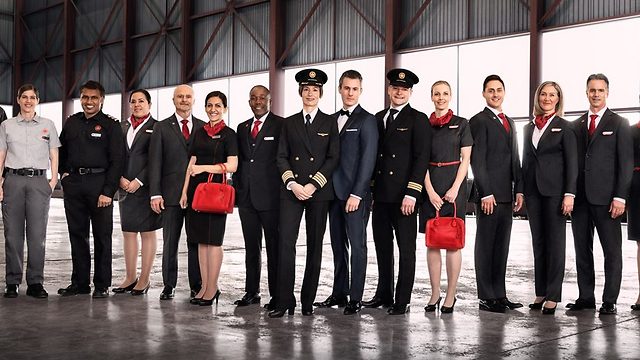 מדי הצוות החדשים (צילום: Air Canada) (צילום: Air Canada)