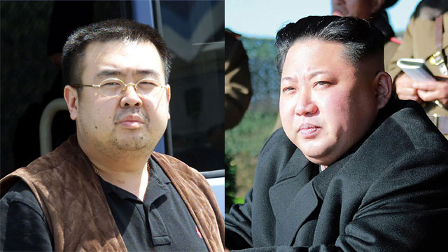 שליט צפון קוריאה קים ג'ונג און (מימין) והאח שחוסל קים ג'ונג נאם (צילום: רויטרס) (צילום: רויטרס)
