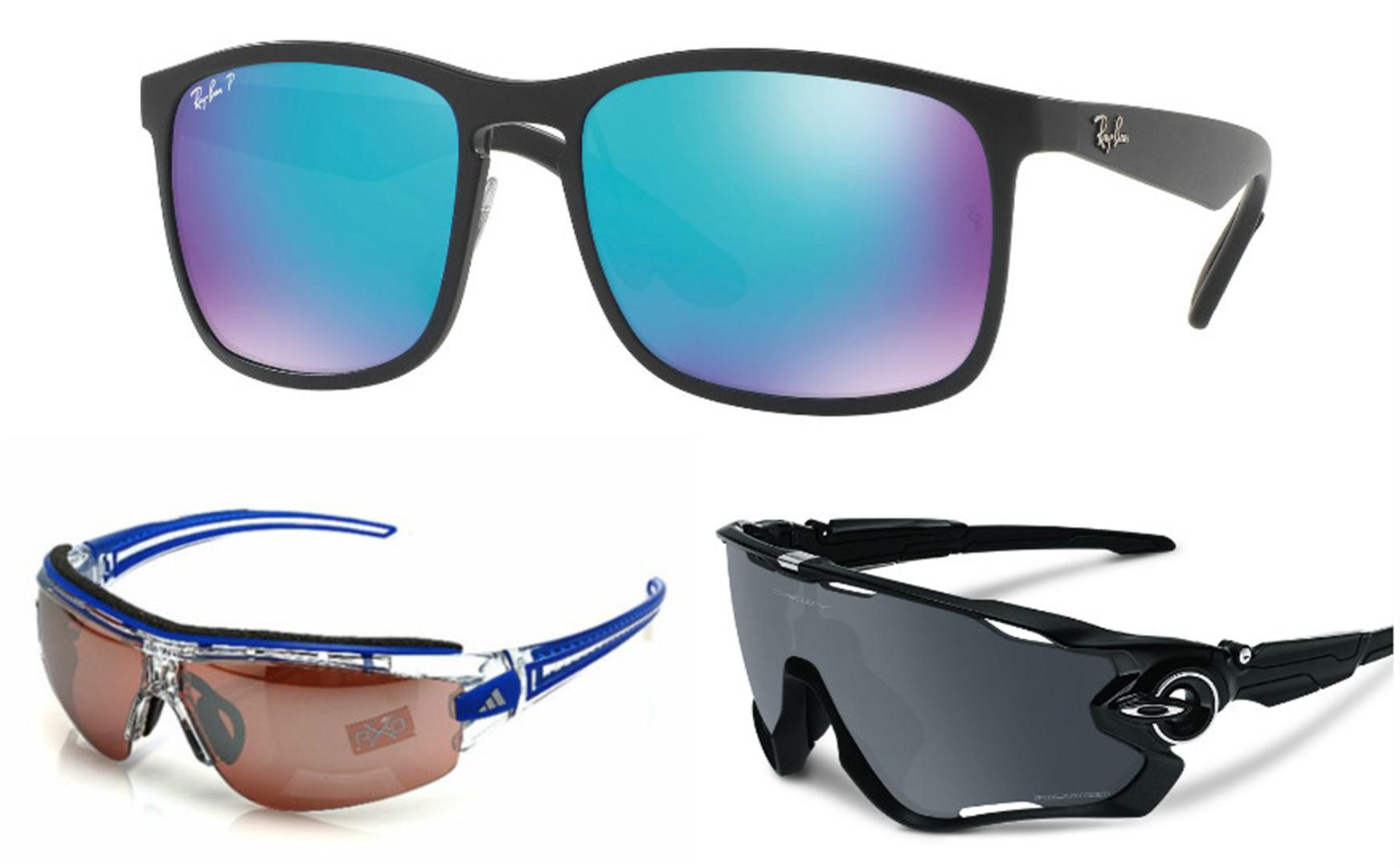 למעלה: משקפי רייבאן, משמאל: משקפי אדידס, מימין: משקפי אוקלי (צילום: יח"צ) (צילום: יח