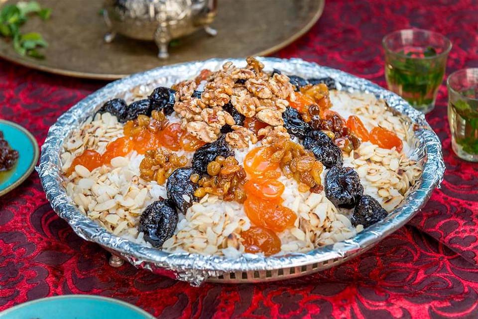 Марокканское блюдо с сухофруктами и рисом. Фото: Ярон Бренер