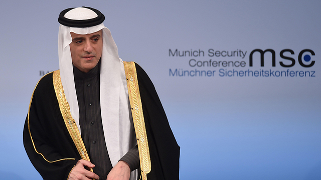 Adel al-Jubeir speaking at the Munich Security Conference (Photo: AFP)