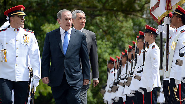 Prime Minister Netanyahu in Singapore (Photo: Haim Tzach, Government Press Office)
