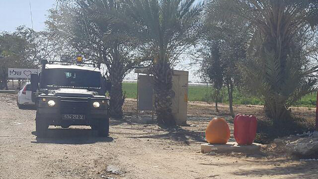 כוחות הביטחון במועצה האזורית אשכול בתחילת החודש (צילום: בראל אפרים) (צילום: בראל אפרים)