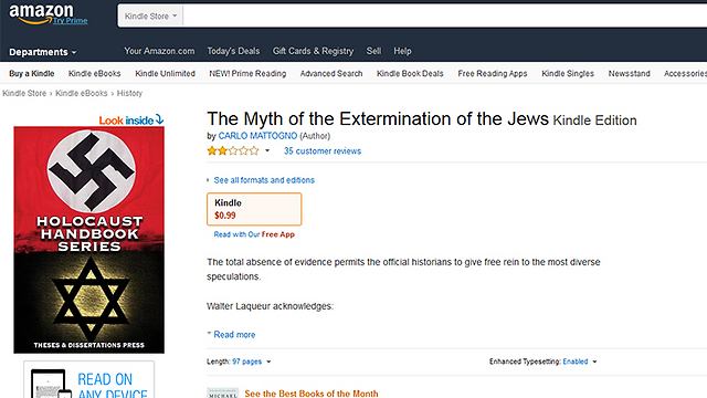 Антисемитская книга на сайте Amazon