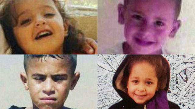 ילדים בדואים שנהרגו לאחרונה. סיכוי של פי 7 למות בתאונה מילד יהודי בדרום ()