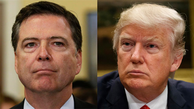 "עידן חדש ב-FBI". טראמפ וראש ה-FBI ג'יימס קומי (צילום: AP, רויטרס) (צילום: AP, רויטרס)