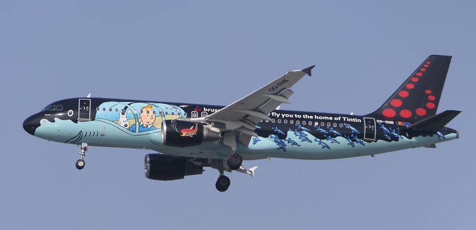 מטוס טין טין נוחת בארץ הקודש (צילום: דני שדה) (צילום: דני שדה)