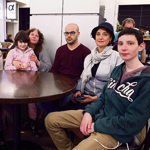 Some of the concerned parents and their children (Photo: Amit Shabi)