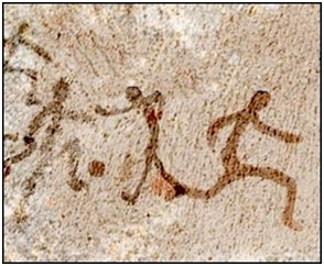 ציור קיר עתיק ממערת לאסקו, צרפת ()