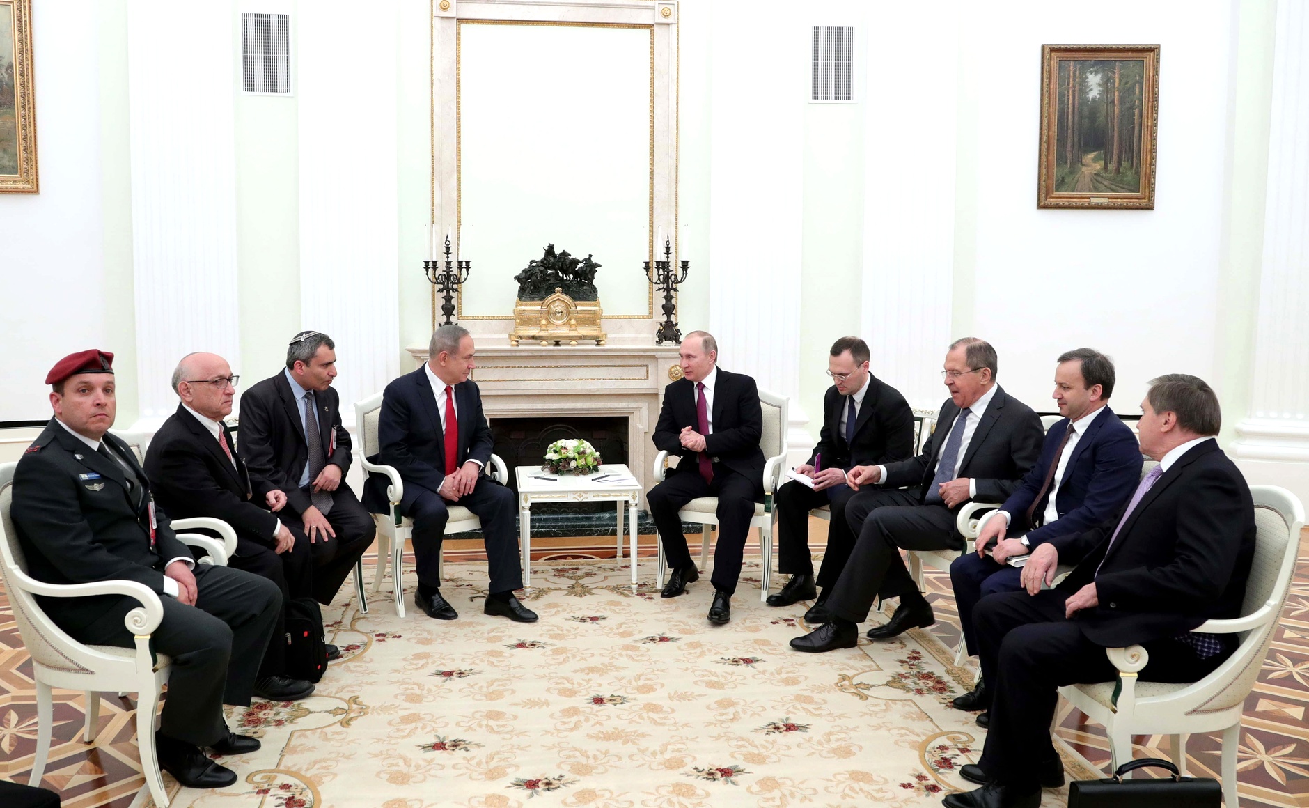 Биньямин Нетаниягу и Владимир Путин. Фото: пресс-служба президента России 