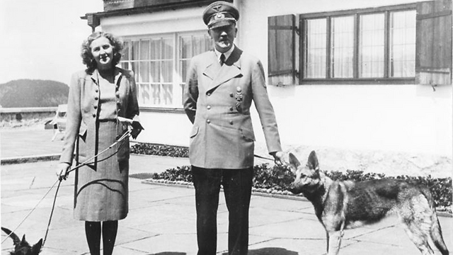 אדולף היטלר ואווה בראון (ארכיון) (צילום: ויקיפדיה) (צילום: ויקיפדיה)