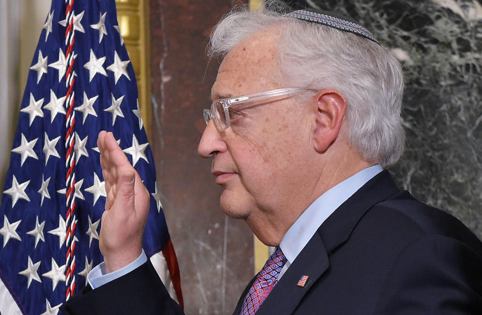 Friedman being sworn in (Photo: AFP)