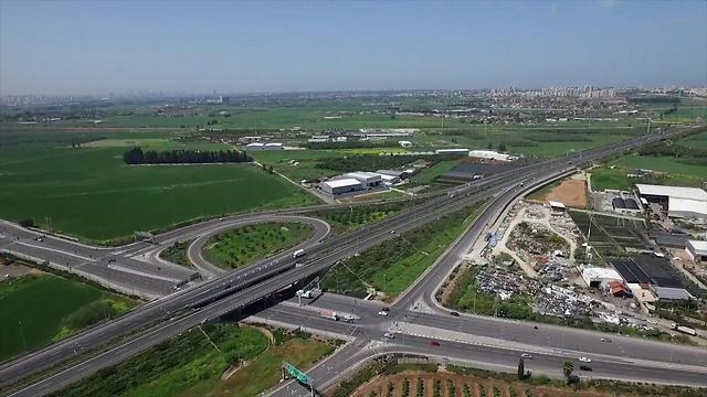 מחלף חורשים בכביש 6 (צילום: נתיבי ישראל) (צילום: נתיבי ישראל)