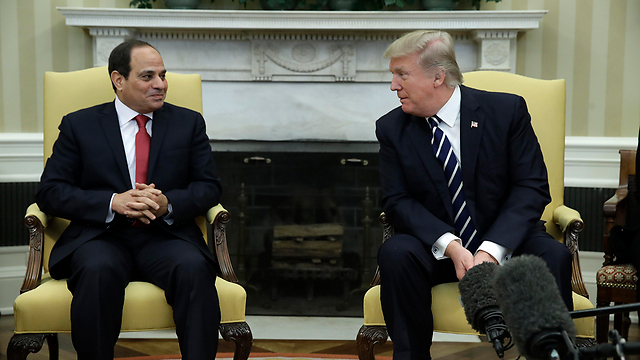 Trump and al-Sisi meet at the White House (Photo: AP)