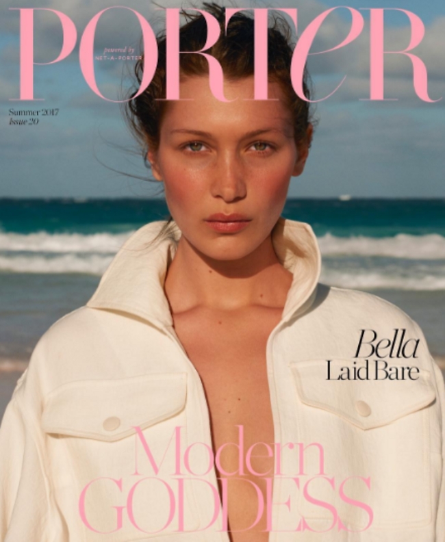 בנטורל. בלה חדיד (Terry Richardson for PORTER) בנטורל. בלה חדיד (Terry Richardson for PORTER)