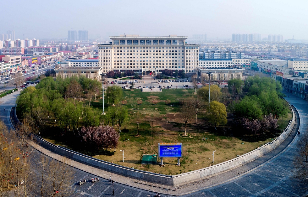בניין ממשלתי בשטחי העיר העתידית (צילום: AFP) (צילום: AFP)